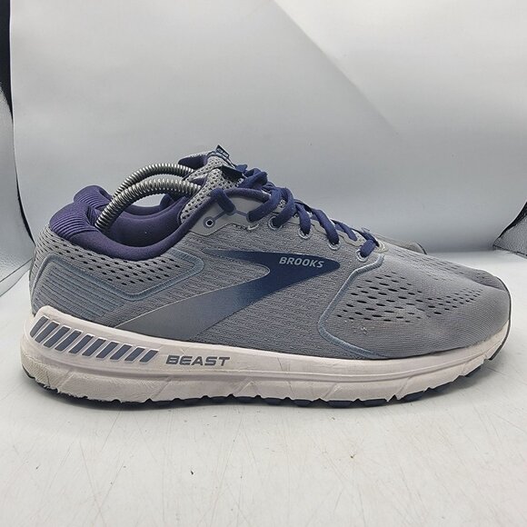 Brooks Beast 20 Mens 9.5 Gray Sneaker Shoes Casual Walking Working Comfort - Picture 13 of 13